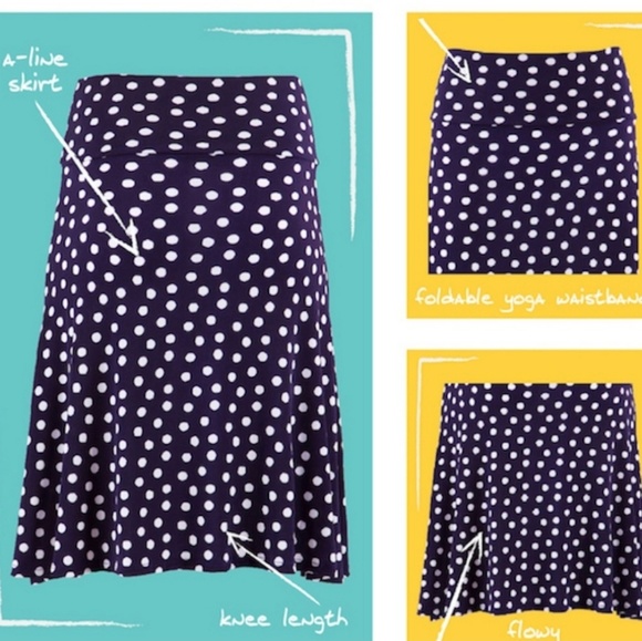 Lularoe 2XL Azure black with multicolored A line - Picture 6 of 8